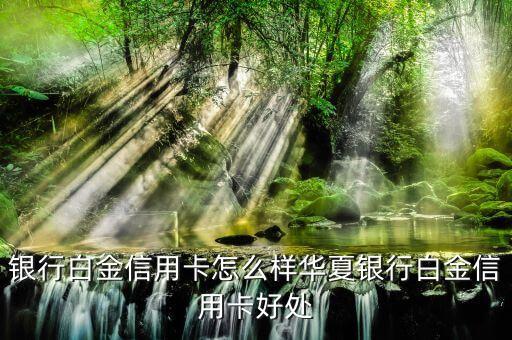银行白金信用卡怎么样华夏银行白金信用卡好处