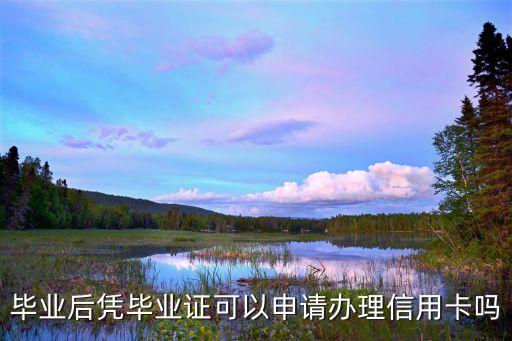 毕业后凭毕业证可以申请办理信用卡吗