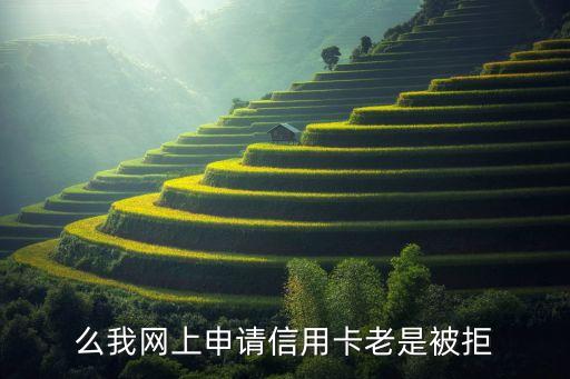 么我网上申请信用卡老是被拒