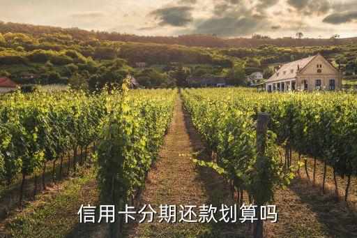 信用卡分期还款划算吗