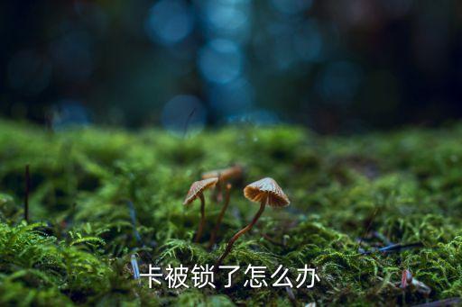 卡被锁了怎么办
