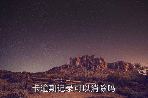 卡逾期记录可以消除吗