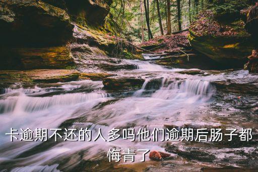 卡逾期不还的人多吗他们逾期后肠子都悔青了