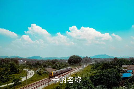 卡的名称