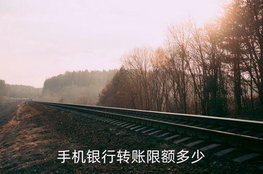 手机银行转账限额多少
