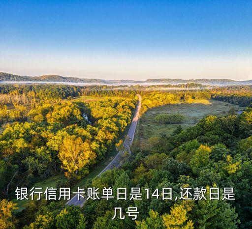 银行信用卡账单日是14日,还款日是几号