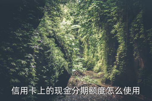信用卡中有现金分期,中信信用卡如何协商分期?