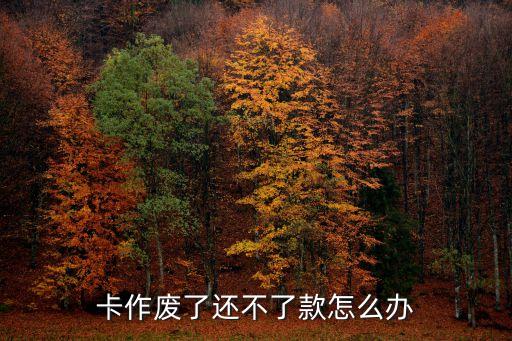 卡作废了还不了款怎么办