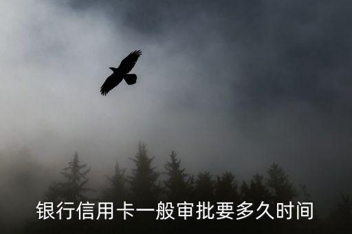 银行信用卡一般审批要多久时间