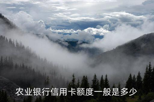 农行信用卡腾讯额度是多少,农业银行腾讯卡