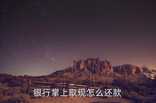 银行掌上取现怎么还款