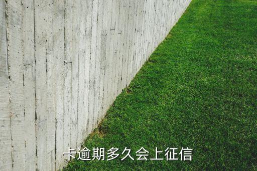 卡逾期多久会上征信